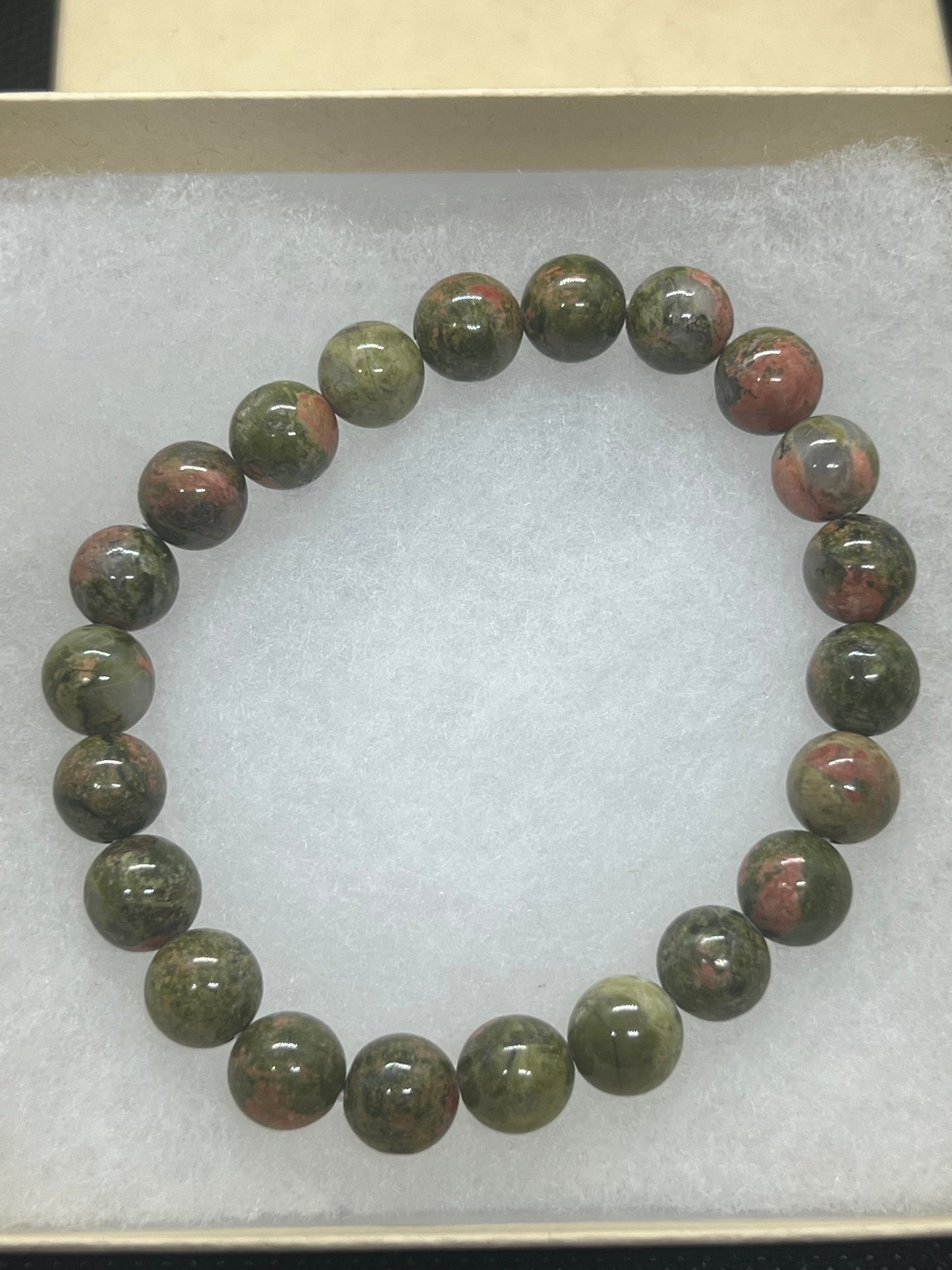 Three Types Crystal Bracelet- Selenite, Rose Quartz, Unakite