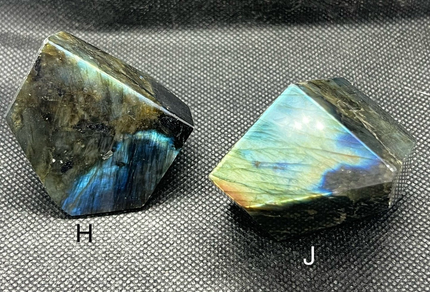 Labradorite Freeforms Blue Gold Green Orange Flash