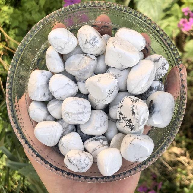 Crystal Tumbles Amethyst- Howlite- Unakite- Crazy Lace Agate