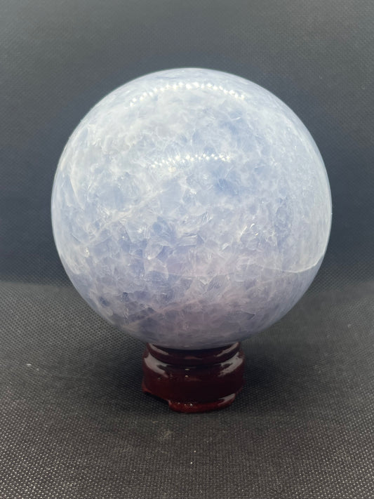 Large Blue Calcite Sphere