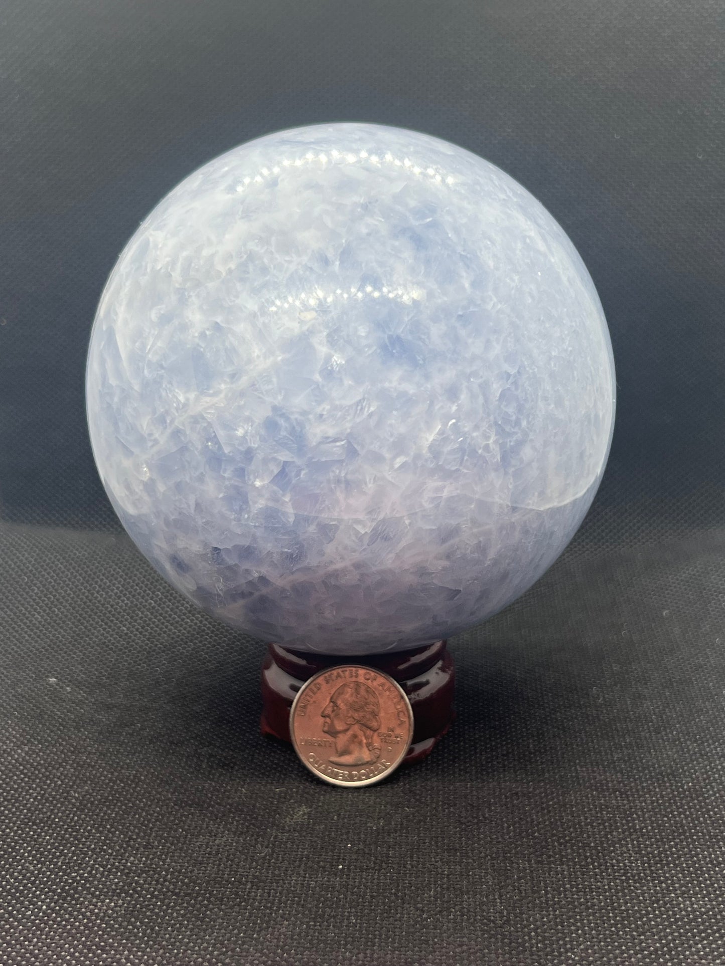 Large Blue Calcite Sphere