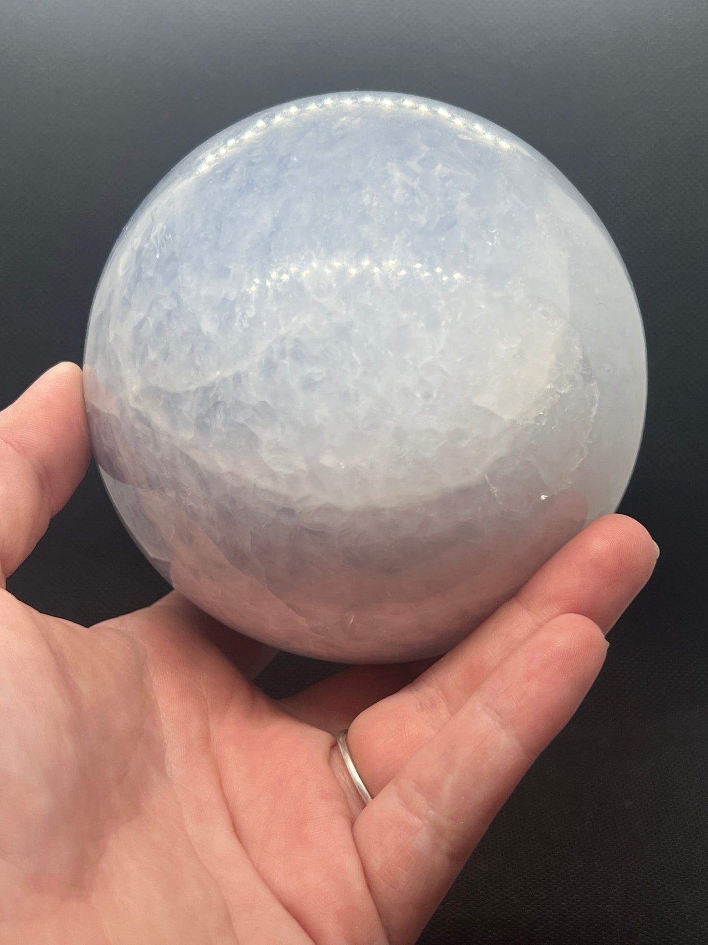 Large Blue Calcite Sphere