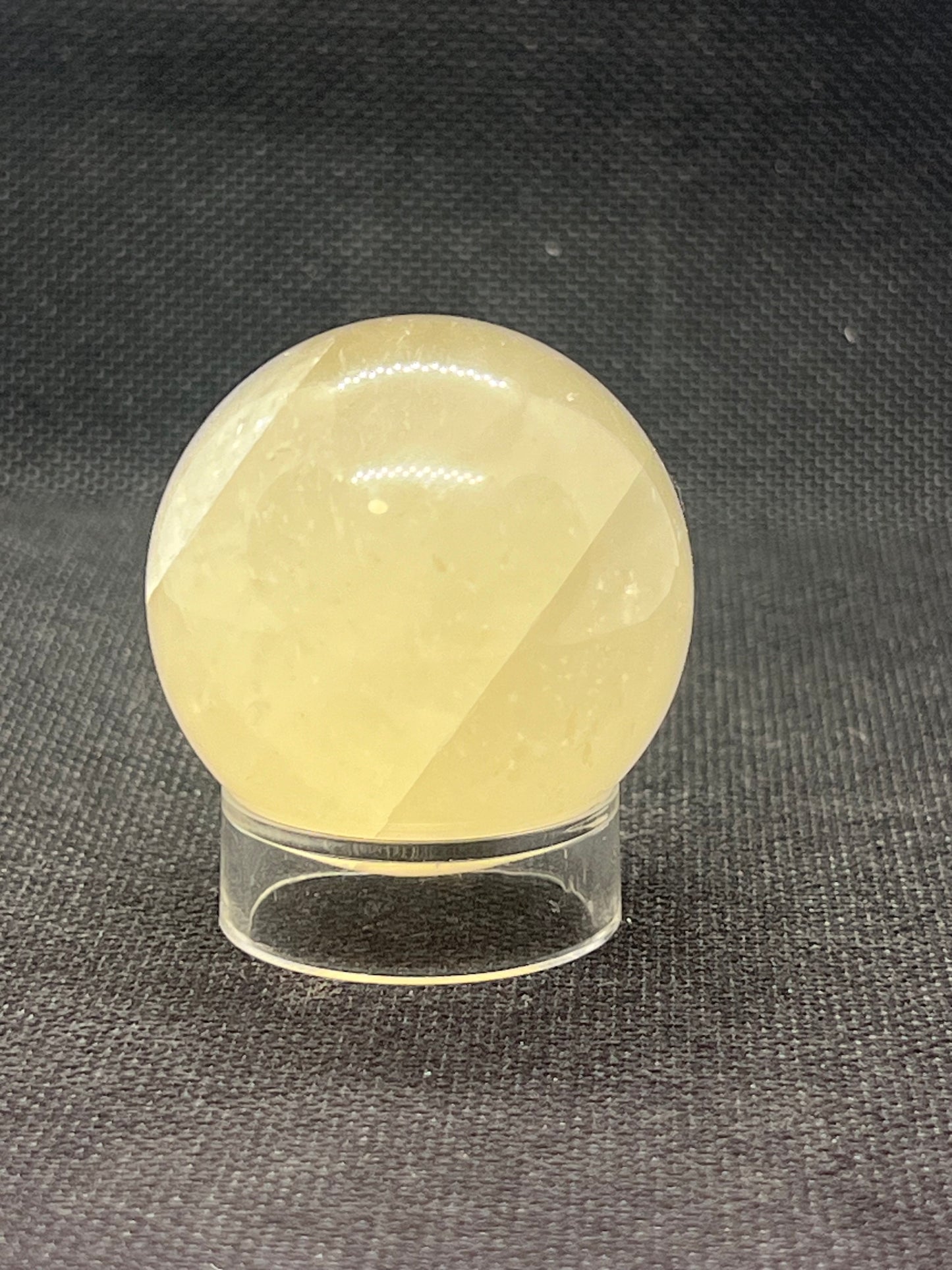 Honey calcite sphere- small