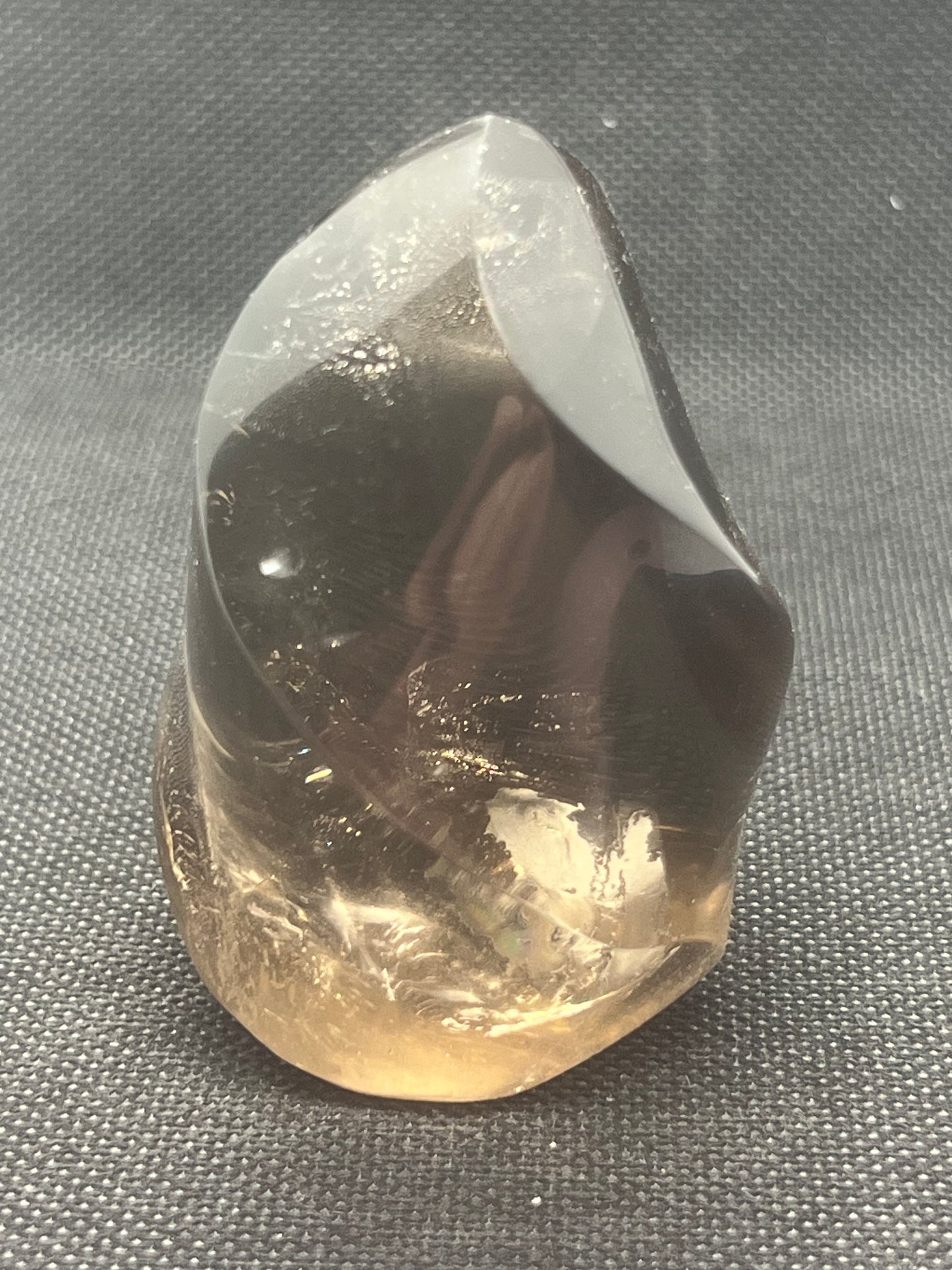 Smoky Quartz Flame Carving