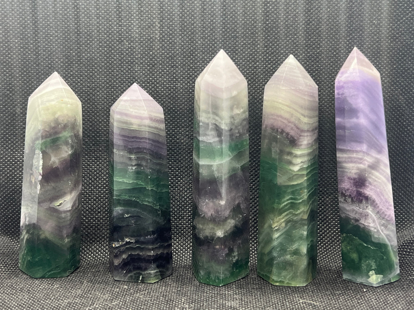 Rainbow Fluorite Tower Point