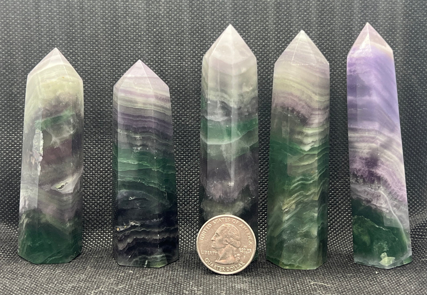 Rainbow Fluorite Tower Point