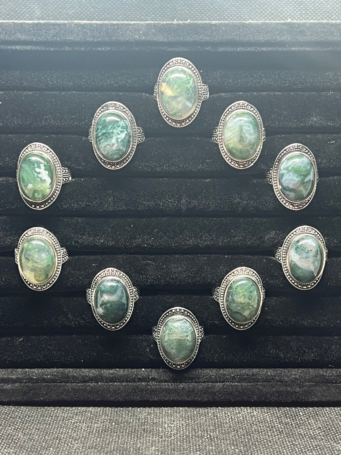 Moss Agate Ring