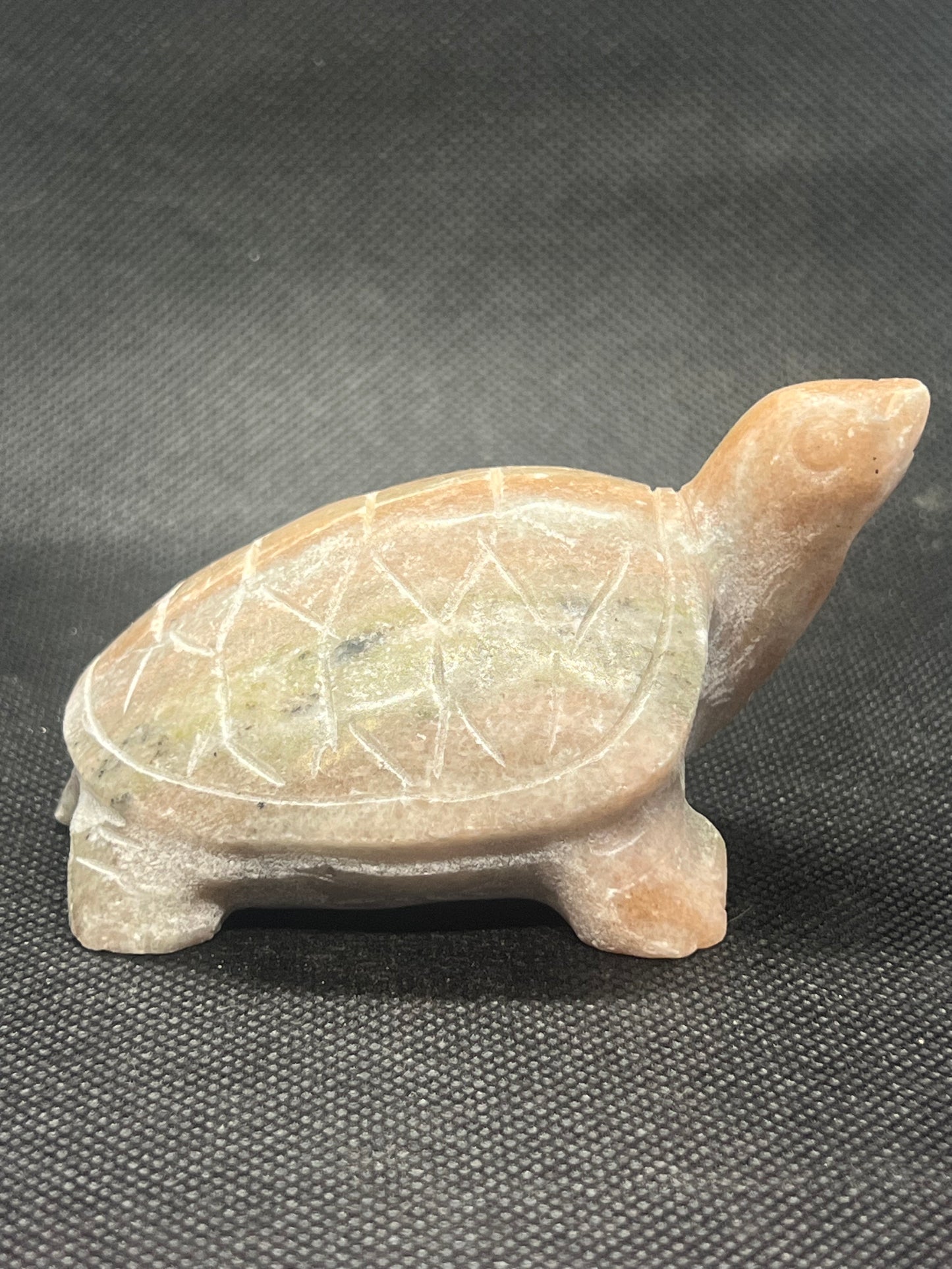 Peach Aventurine Turtle Carving