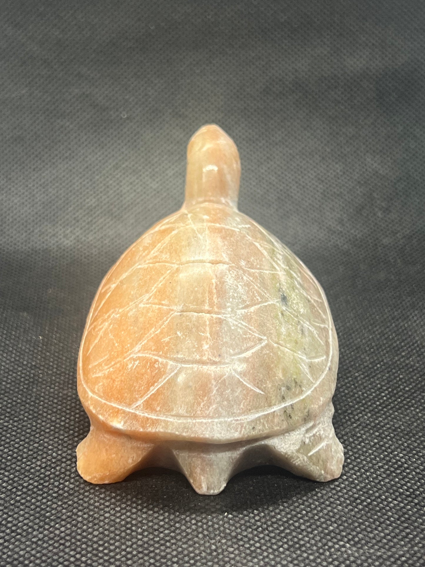 Peach Aventurine Turtle Carving