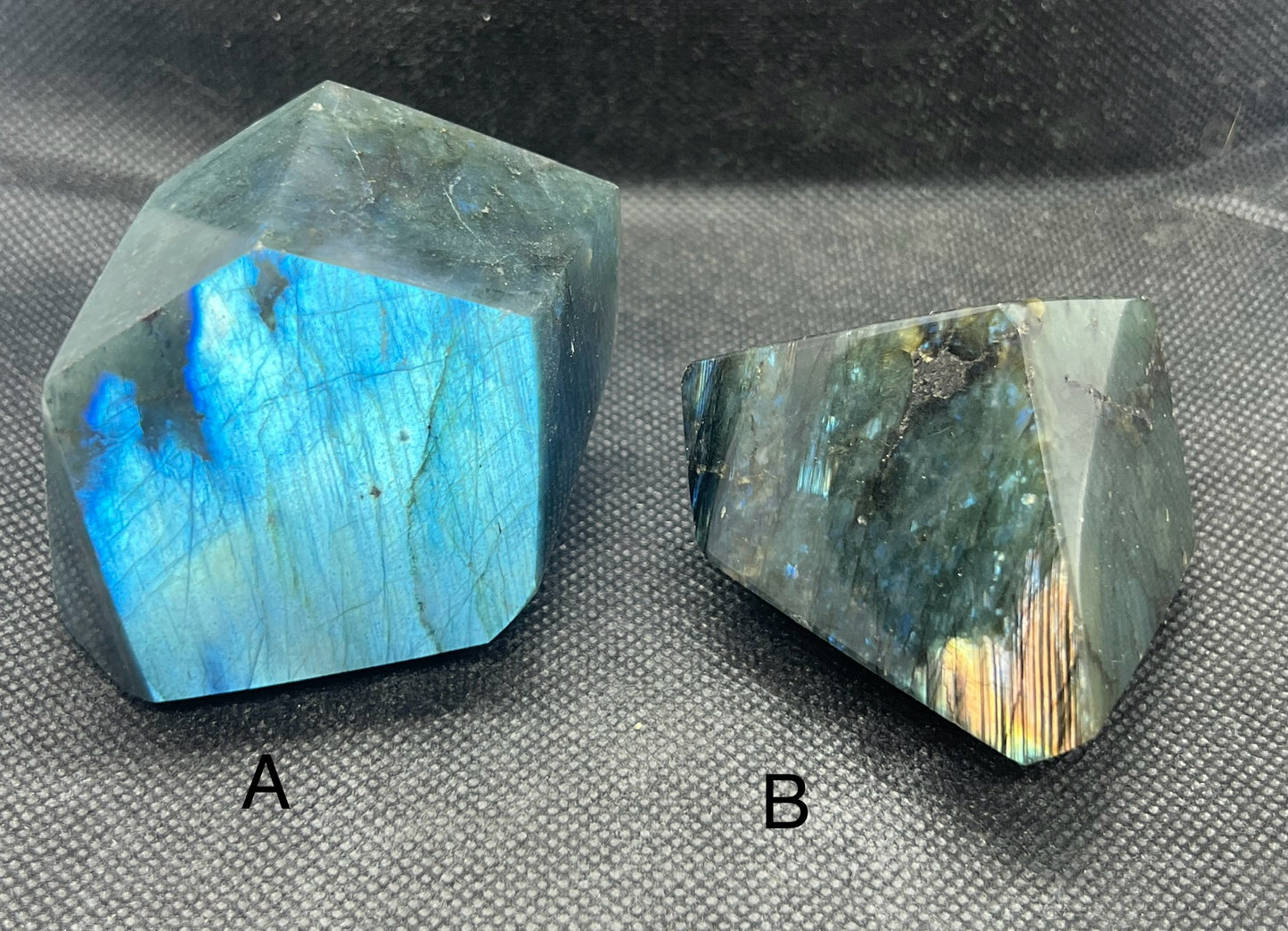 Labradorite Freeforms Blue Gold Green Orange Flash