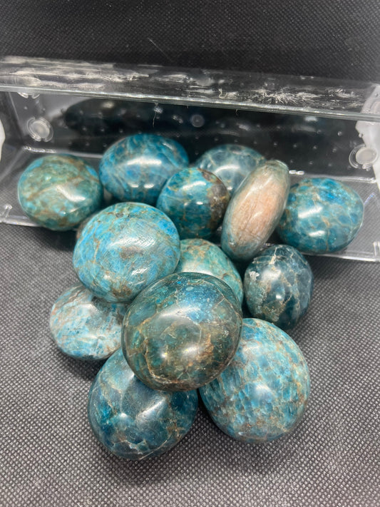 Blue Apatite Palm Stones